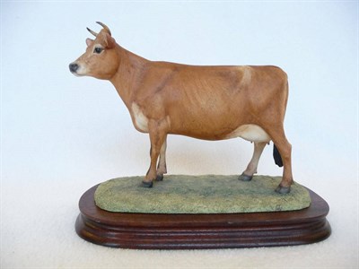 Lot 1047 - Border Fine Arts 'Jersey Cow (horned)', model No. L111 by Ray Ayres, Ltd edition No. 458/1250,...