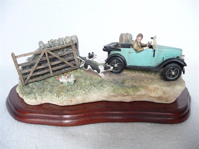 Lot 1052 - Border Fine Arts Austin Seven Ruby and Collies 'The Chase', model No. BO444 by Ray Ayres,...