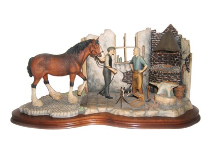 Lot 1055 - Border Fine Arts Blacksmith Scene 'New Shoes For Dolly', model No. JH29 by Elizabeth...