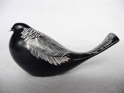 Lot 1068 - Beswick CM series Bird by Colin Melbourne, model no. 1415, 7.6cm high, black and white matt