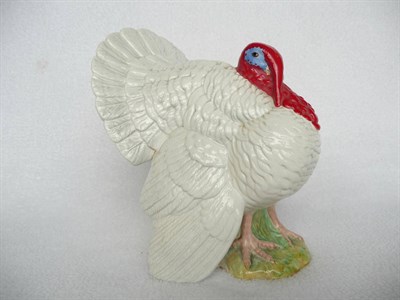 Lot 1070 - Beswick White Turkey, model No. 1957, gloss, 18.4cm high