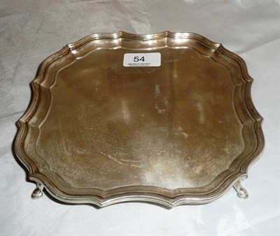 Lot 54 - A silver salver, Sheffield assay