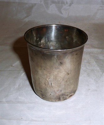 Lot 55 - White metal tumbler