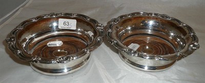 Lot 63 - Pair of Sheffield plate coasters