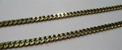 Lot 125 - A 9ct gold curb link necklace