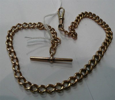 Lot 151 - A 9ct gold watch chain