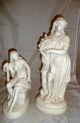 Lot 159 - Two Parian figures (a.f.)