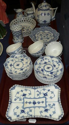 Lot 183 - A Royal Copenhagen twenty one piece tea service, matching teapot and five other decorative...