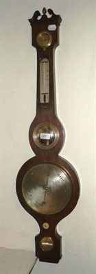 Lot 226 - A rosewood veneered wheel barometer signed J.Edwards