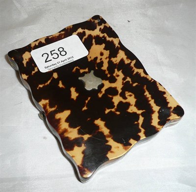 Lot 258 - Tortoiseshell notebook holder