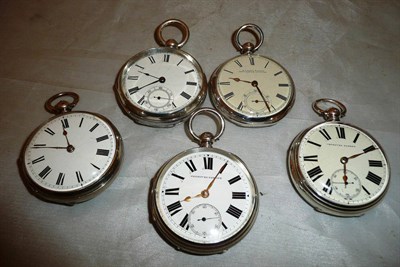 Lot 268 - Five open faced pocket watches