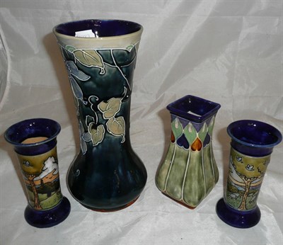 Lot 284 - Four Doulton vases