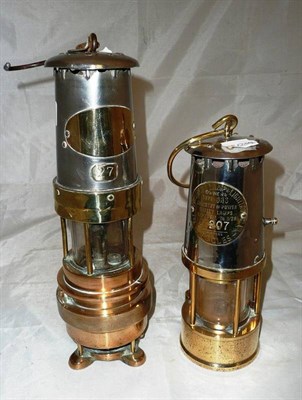 Lot 287 - Two miner's lamps