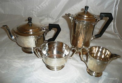 Lot 288 - A four piece silver tea service, 1935