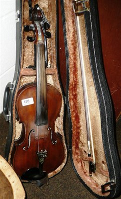 Lot 426 - Violin in case