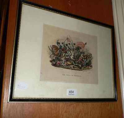 Lot 454 - A framed colour print, field of Peterloo