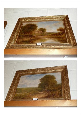 Lot 456 - R Fenson, pair of oils, river landscapes