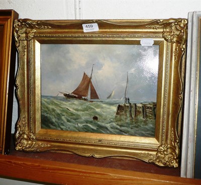 Lot 459 - George Knight oil on board - seascape