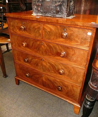 Lot 522 - Victorian mahogany four height chest