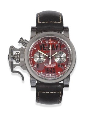 Lot 158 - A Stainless Steel Limited Edition Automatic Chronograph Wristwatch, signed Graham, model:...