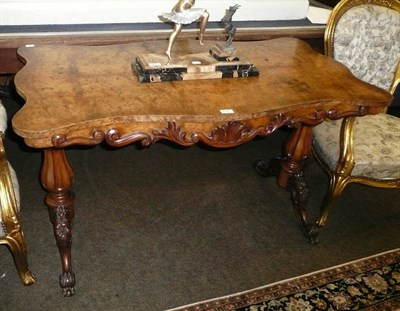 Lot 612 - Walnut centre table