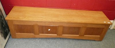 Lot 751 - Light oak blanket box