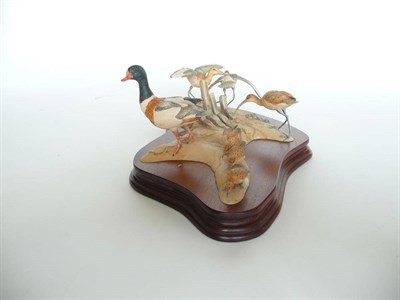 Lot 1009 - Border Fine Arts Birds 'Ebb Tide', Dunlin, Godwit and Shelduck, model No. BS4 by Richard...