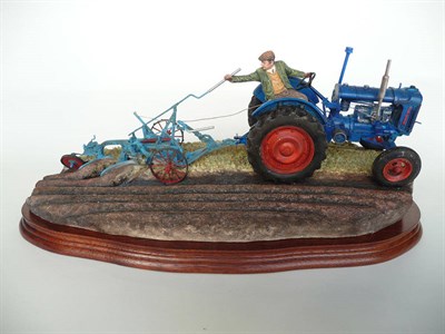 Lot 1054 - Border Fine Arts 'At The Vintage' Fordson E27N Tractor, model No. BO517 by Ray Ayres, Ltd....