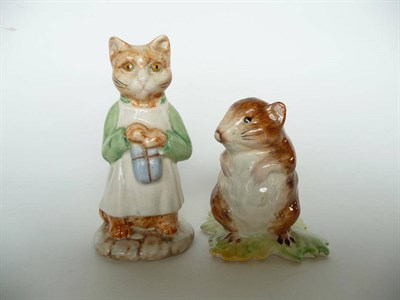 Lot 1061 - Beswick Beatrix Potter 'Ginger' BP3b with box and 'Timmy Willie' BP3b (2)