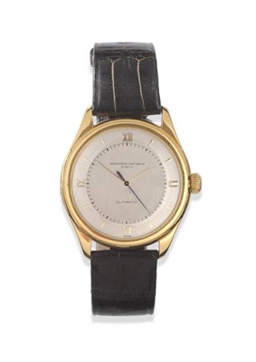 Lot 176 - A Fine 18ct Gold Automatic Centre Seconds Wristwatch, signed Vacheron & Constantin, Geneve,...