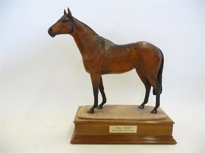 Lot 1097 - An Albany Bisque Porcelain Figure of Mill Reef, 1970's, modelled by David Lovegrove, printed marks