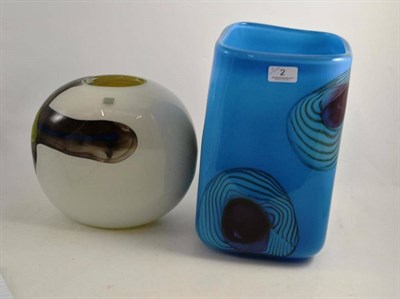 Lot 2 - Two contemporary glass vases