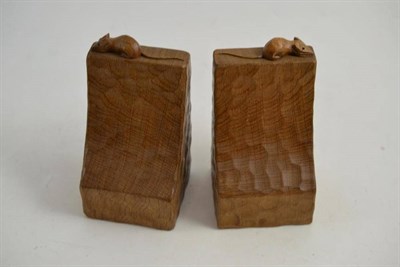 Lot 30 - Pair of Yorkshire oak bookends