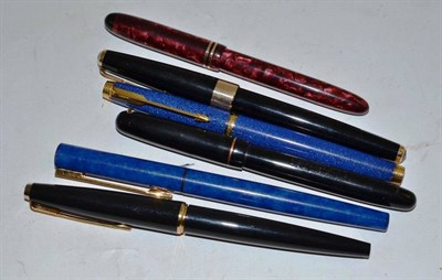 Lot 58 - Six various fountain pens