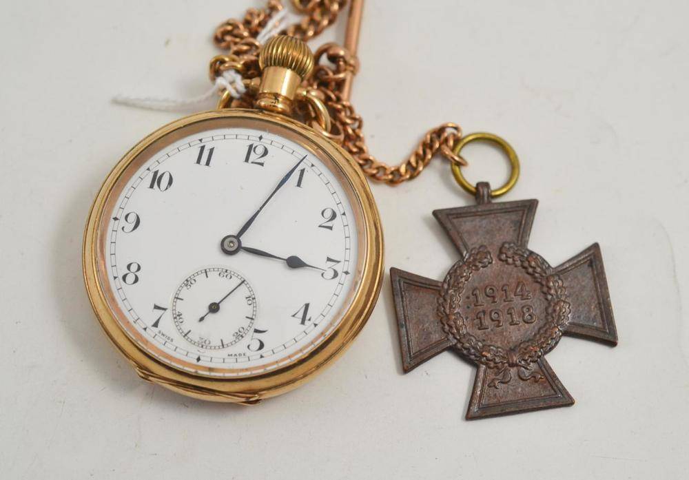Lot 96 Gents pocket watch and gold chain