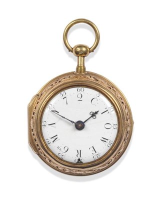 Lot 189 - A Gold Quarter Repeating Pair Cased Verge Pocket Watch, signed Thomas Rayment, London, no.557,...
