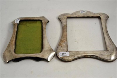 Lot 161 - Two silver photograph frames