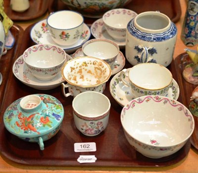 Lot 162 - Various 18th century Newhall and Chinese porcelain, etc