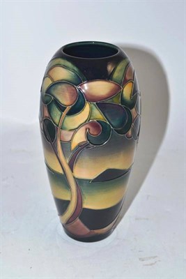 Lot 168 - A modern Moorcroft Western Isles pattern vase (slight second - red dot) (boxed)