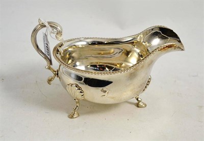 Lot 169 - Silver sauce boat