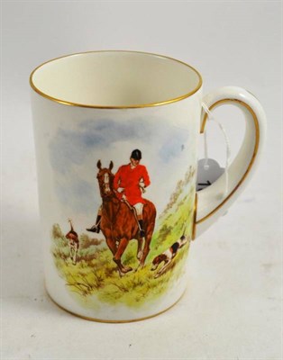 Lot 187 - Royal Crown Derby fox hunting mug