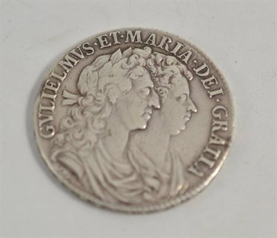 Lot 197 - William and Mary silver half crown, 1689-1694