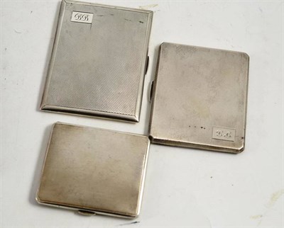 Lot 224 - Three silver cigarette cases