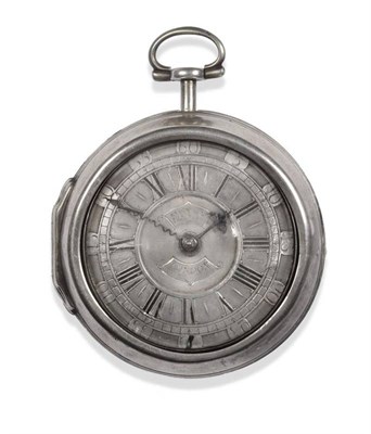 Lot 201 - A Silver Pair Cased Verge Pocket Watch, signed Pr Henry, London, No.213, circa 1750, gilt fusee...