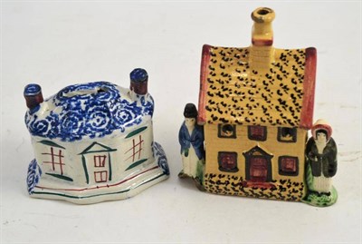 Lot 276 - Two 19th century cottage money boxes