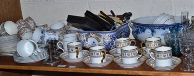 Lot 312 - Quantity of china, glass and cutlery etc