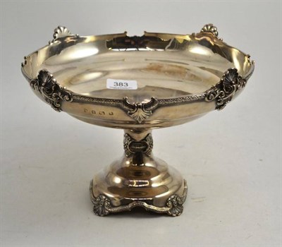 Lot 383 - An Edward VIII silver pedestal tazza engraved with a presentation inscription to John Embleton...