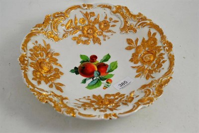 Lot 385 - Meissen fruit painted bowl