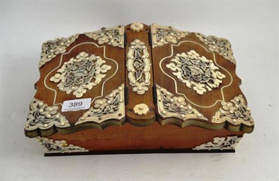 Lot 389 - Anglo Indian double hinged box