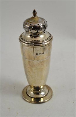 Lot 397 - A silver sugar caster, Sheffield 1938